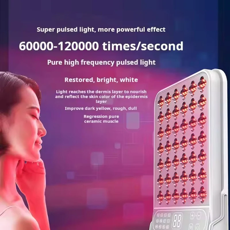 NEW Red Light Therapy Led Facial Infrared Panel 4 Wavelengths 415nm 590nm 630nm 850nm Light LED Beauty Devices for Face and Body