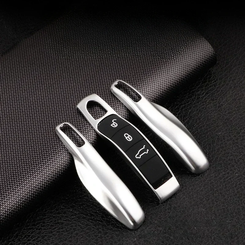 Smart Remote Key Case Fob Covers Set Shell for Porsche Panamera Spyder Carrera Macan Boxster Cayman Cayenne 911 970 981 991