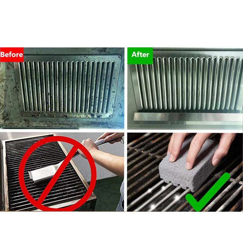 BBQ Grill Cleaning Brush Brick Block Barbecue Stone Pumice for Rack Outdoor Kitchen Tools barbecue cleaning tools grill brush cleaning brushes
