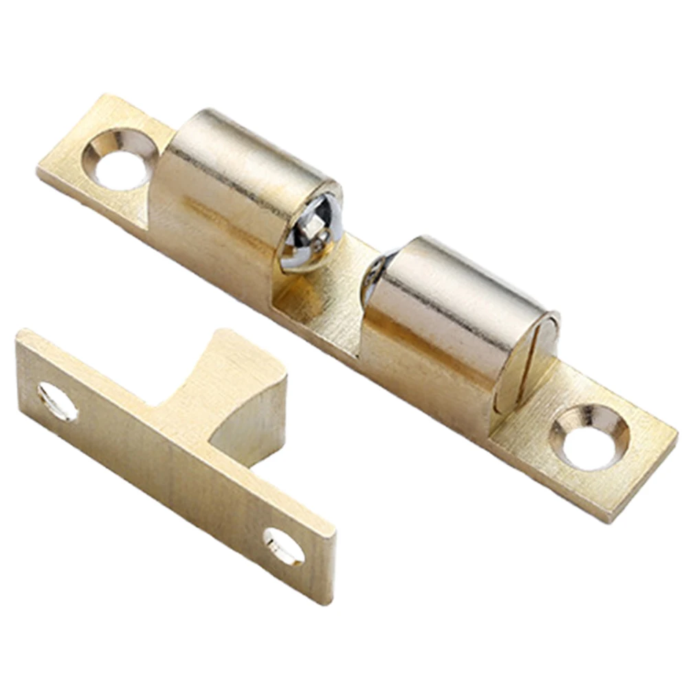Door Suction Bead Clasp Double Spring Steel Ball Catch Latch Adjustable Closet Tension Latch for Furniture Cupboard Cabinet Door