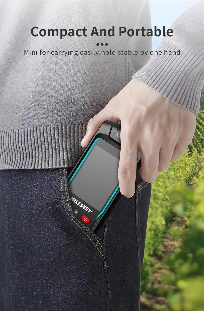MILESEEY Handheld GPS Land Measuring Instrument Rural Area Meter GPS Land Meter Measur Instrument MC8066C Support Airborne or Walk Measure
