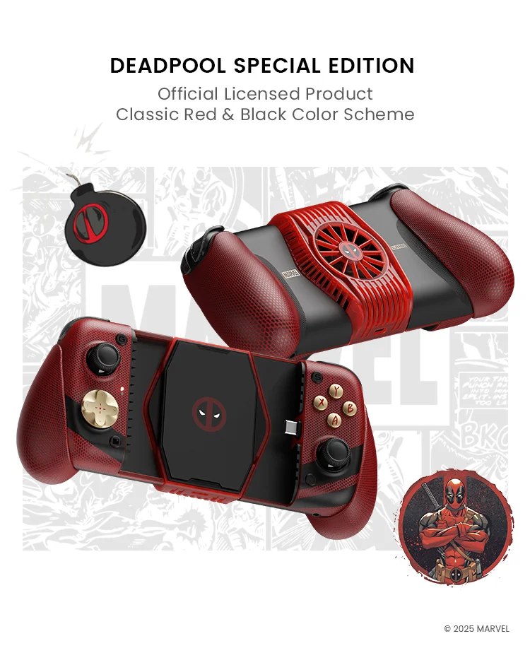 GameSir X3 Pro Bluetooth mobile game controller-Disney IP Deadpool