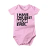 Pure Cotton Baby Rompers Crawling Clothes for Babies Buttocks Summer MOM DAD  Baby Clothes New Born Baby Girl Romper 5