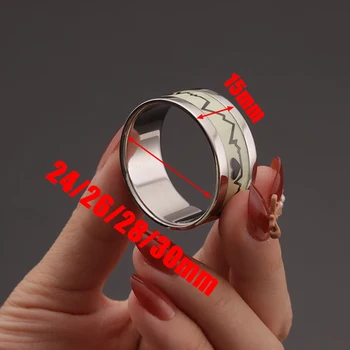 Penis Bondage Ring Luminous Glans Cock Ring Metal Penis Ring Lasting Erection Delay Ejaculation Constraint Sex Toys for Men 18 4