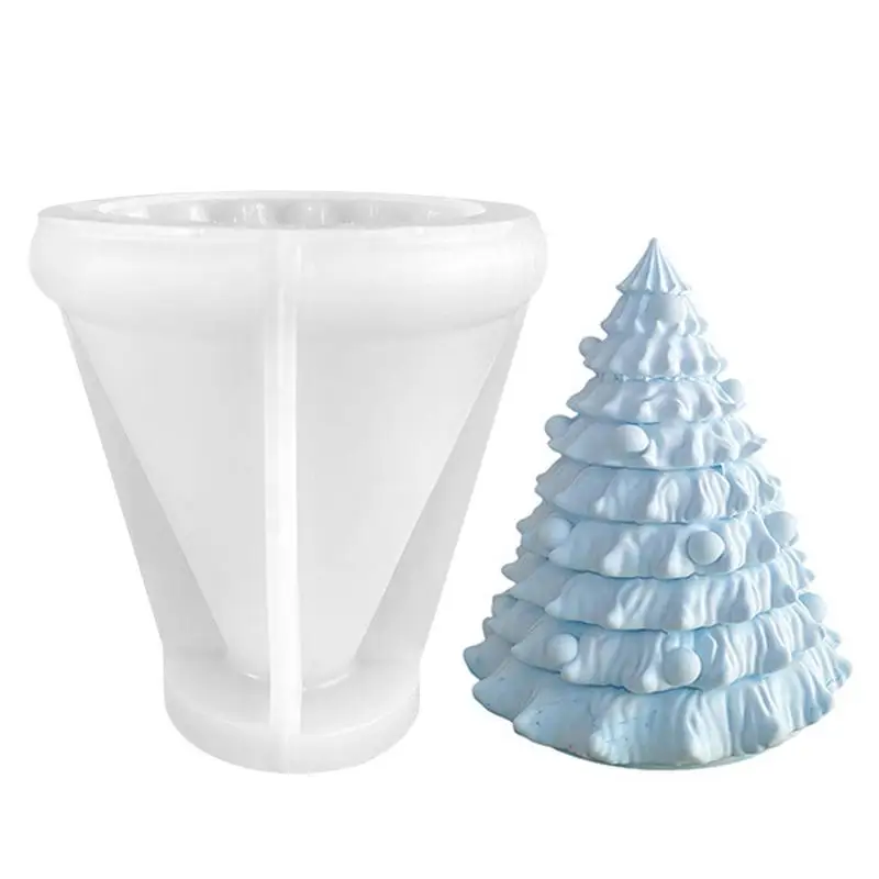 

Silicone Christmas Tree Mold Candle Silicone Mold Stereo Christmas Tree Gypsum Epoxy Mold Handmade Christmas Home Ornament Gifts