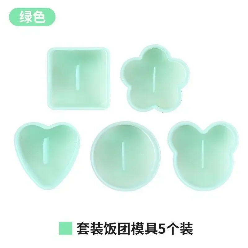 5PCS/Set DIY Sushi Mold Onigiri Rice Ball Food Press Triangular Sushi Maker Mold Kit Japanese Kitchen Bento Accessories
