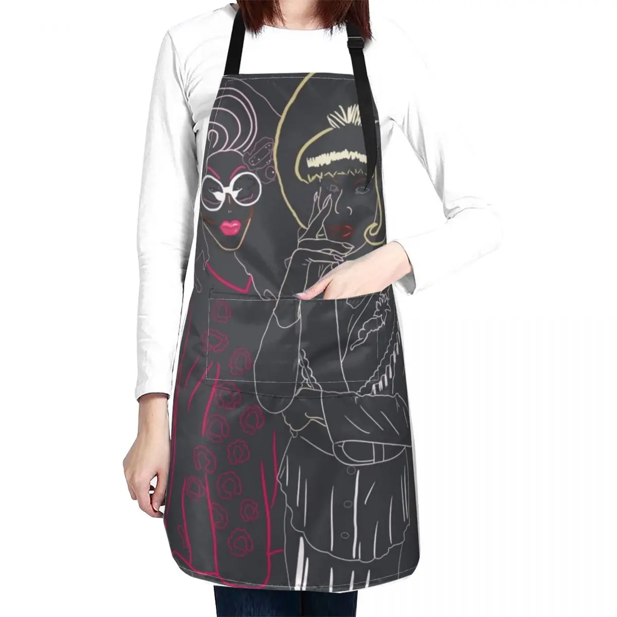 Trixie And Katya  Apron Customizable Apron Woman for home useful pieces apron with personal logo personal