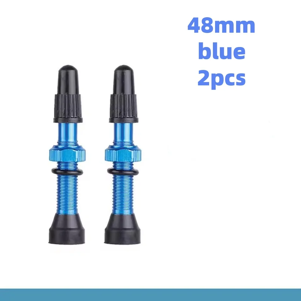 Enhanced Bicycle Tubeless Valve Stems with Integrated Core - 2 Pack, 60mm