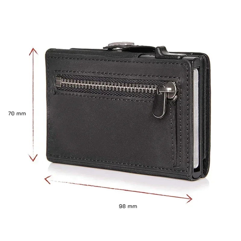 Pop-up Credit Card Case Card ID Holders Leather Mini Wallet Men RFID Small Purse wallet card holder leather wallet credit card wallet credit card holder card holder card wallet id card case business card holder id card holder document card wallet wallet card bag