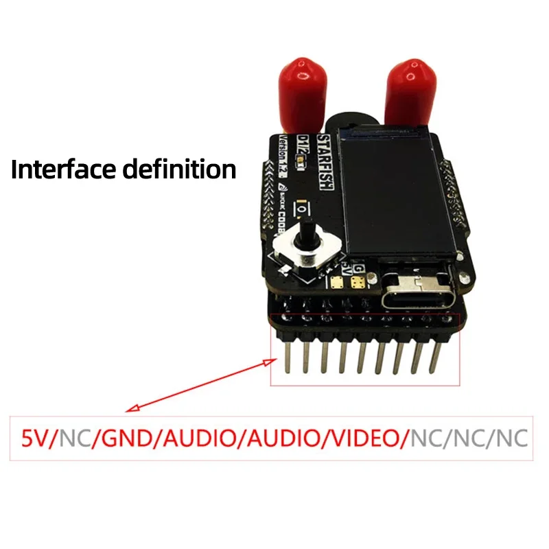 BAYCK STARFISH D1 Module Récepteur 5.8G Double Antenne pour Fatshark Skyzone FPV