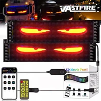 Dynamic Devil's Eye Truck Windshield Scrolling Advertising  LED Car Sign RGB DIY App Control LED Panel Flexible Display Light 1