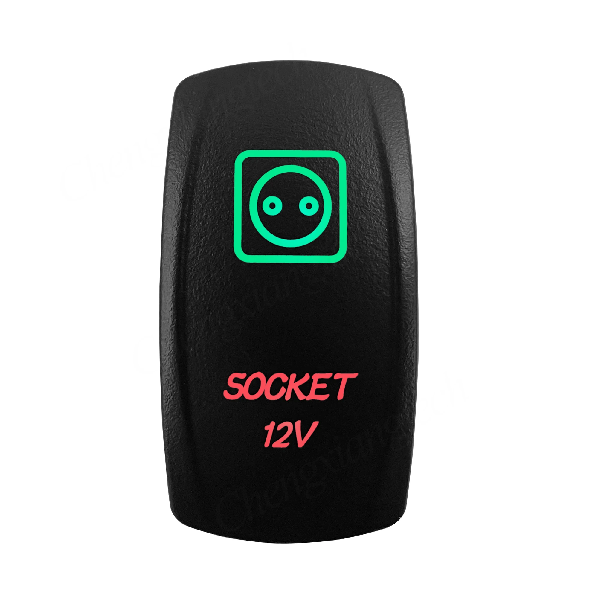 12V Verde E Rosso Led Interruttore A Bilanciere Presa 12V 24V 5Pin Spst On Off Per Auto Barca Carling Arb Narva Rav4 Wd Hella Contura 4X4