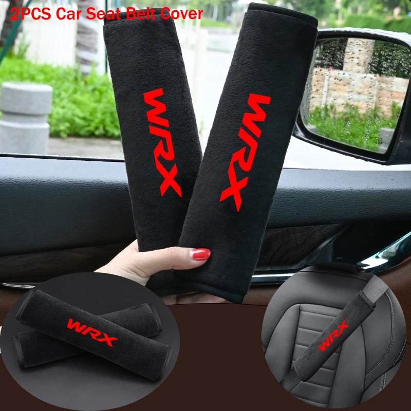 2개 부드럽고 편안한 자동차 안전벨트 쿠션 자동차 어깨 패드 안전벨트 스바루 WRX 임프레자 레거시 BRZ XV 포레스터 차량용