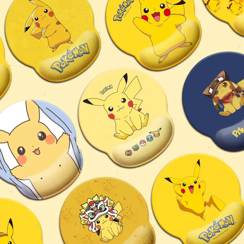 

Pokemon Silicone Wrist Mouse Pad Creative Cartoon Anime Computer Office Nonslip Bottom High Definition Printing Comfortable Soft