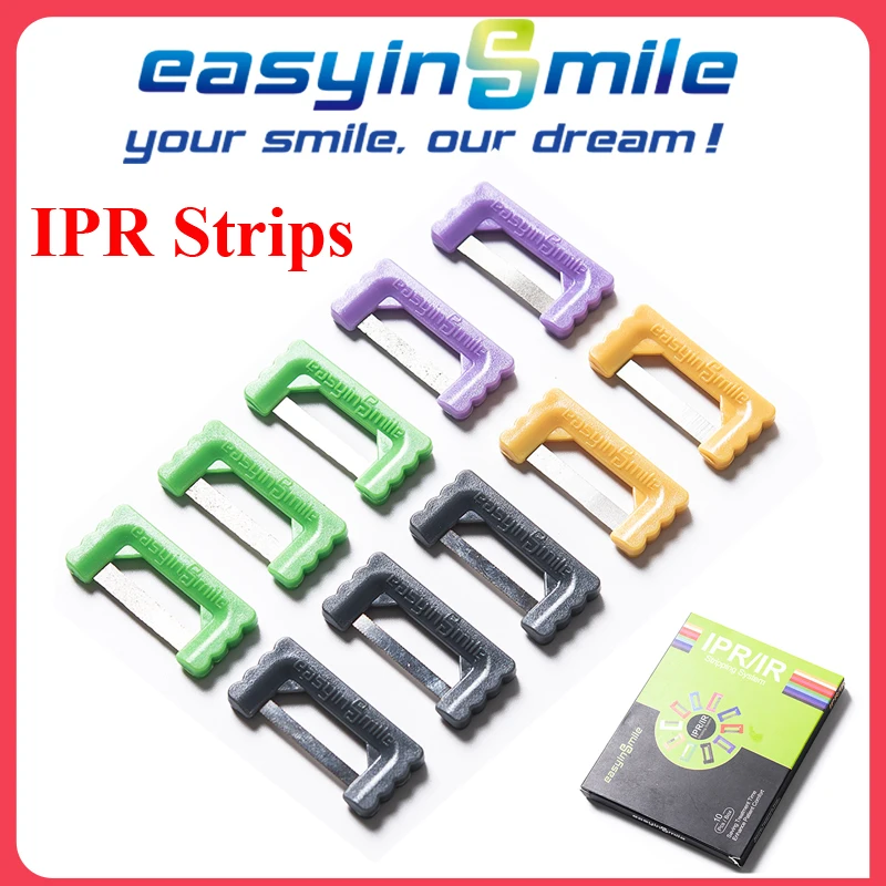 

Easyinsmile 10Pcs Dental Interproximal Reduction Enamel Strips Orthodontic IPR Strip Stereted Teeth Saws Reusable