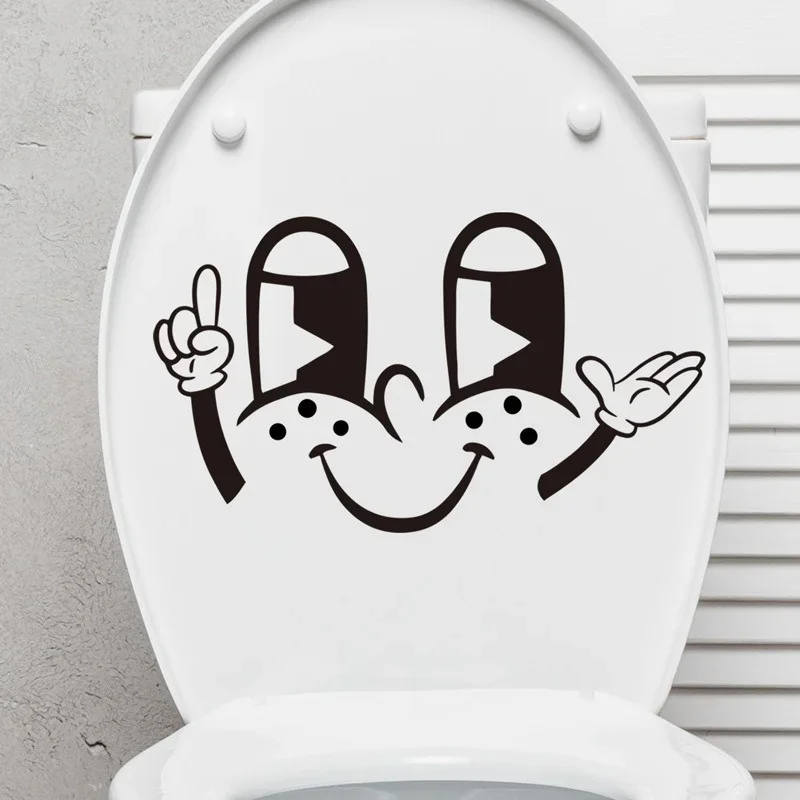 Toilet Stickers PVC Waterproof Wall Decals for Bathroom Decor vinyl stickers,toilet stickers,toilet wall stickers,toilet seat stickers