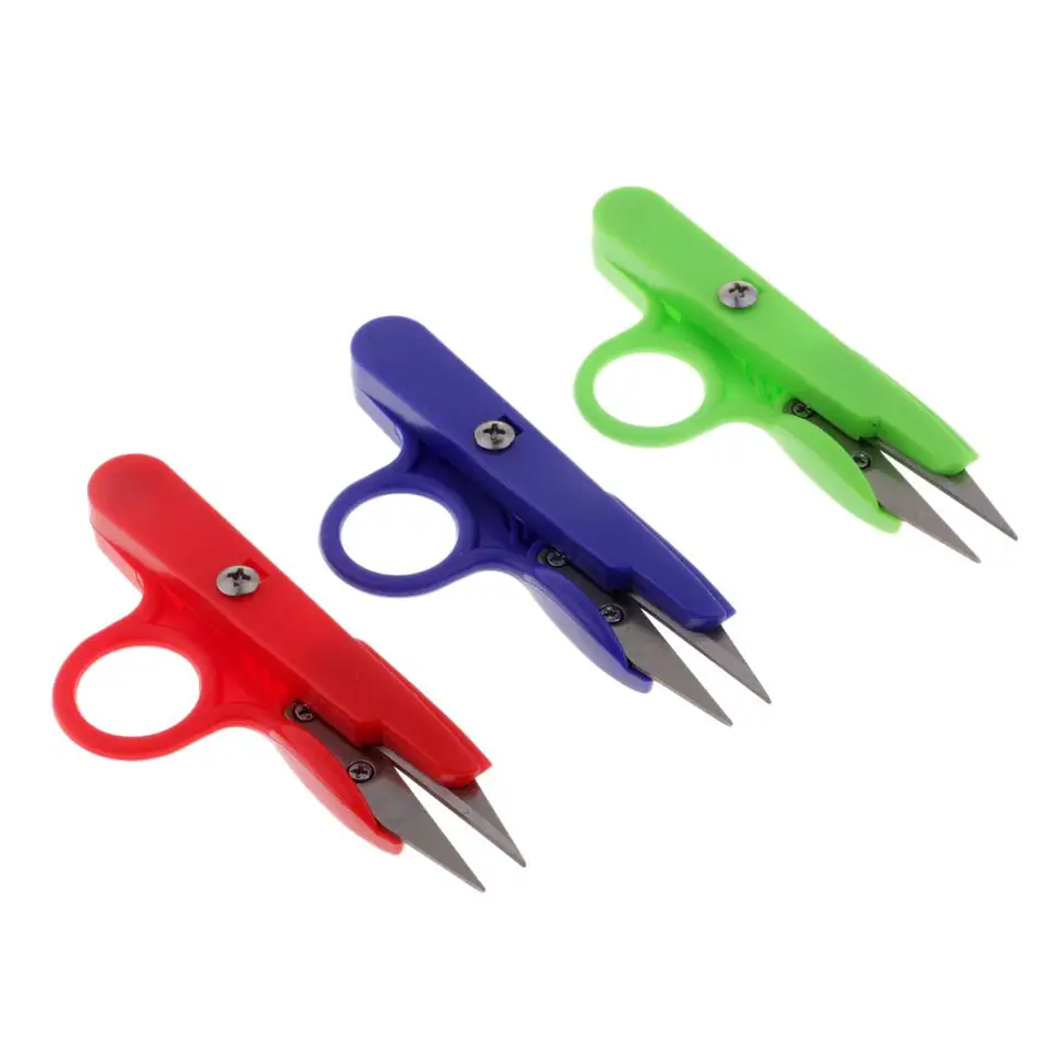3 pz/set forbici da cuco per ricamo in acciaio forbici da taglio per filo tronchese Thrum per sarta da sarto professionale 3 colori  15
