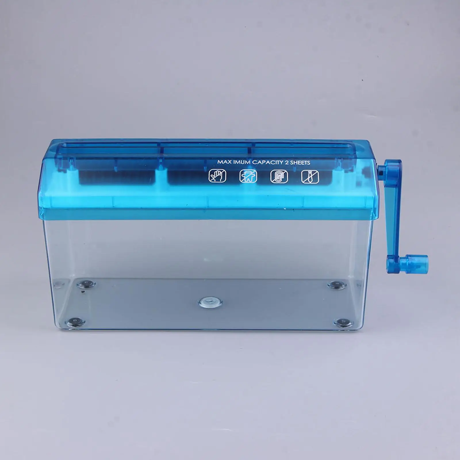 Hand Shredder A4 Size Practical Desktop Stationery Mini Hand Crank Shredder