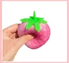 Simulated Color-changing Strawberry Squishy Kids Anti Stress Relief Ball Fidget Decompression Toys for Children Sensory Autism 6