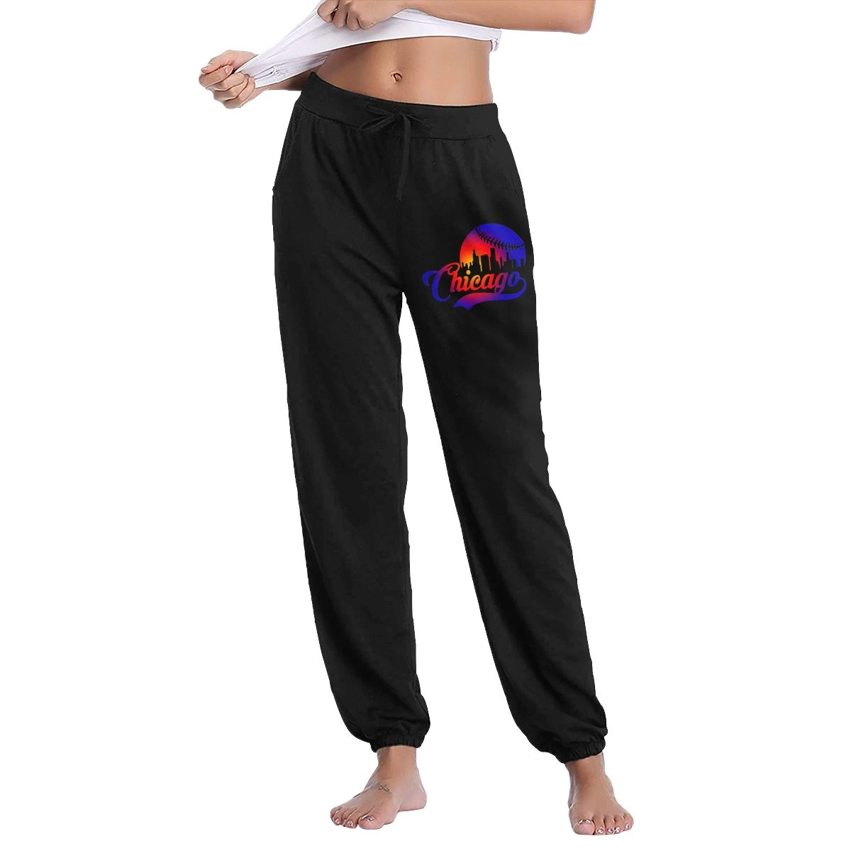 misses sweatpants with pockets