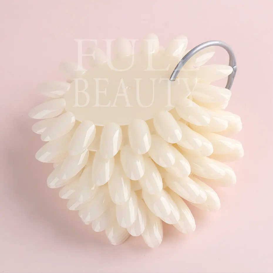 Fake Nails 160pcs Oval Shape Nature Clear Black Nail Art Polish False Tips for Manicure