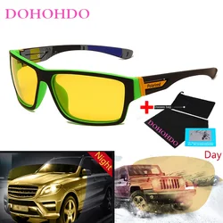 Enhanced Anti-Glare Night Vision Polarized Sunglasses with Yellow Lens and UV400 Protection (Green NV-With Bag)