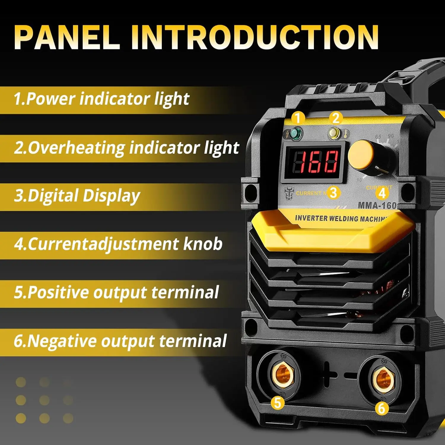 MMA ARC Welder Machine 160A IGBT Digital Display