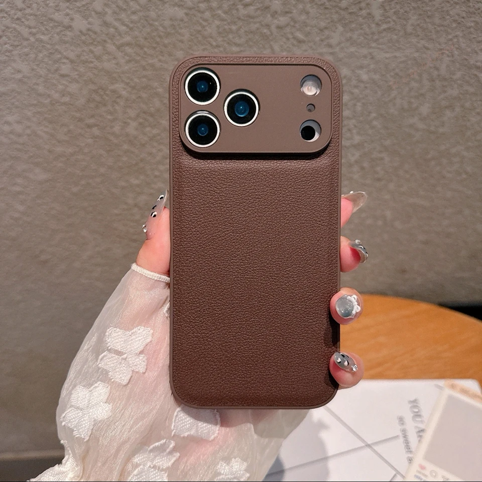 Luxury Leather Shockproof Phone Case - Elegant Protector Cover