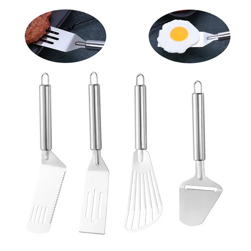 Steak Spatula Stainless Steel Frying Pan BBQ Steak Spatula Kitchen Baking Cooking Tools Handheld Cheese Butter Slicer Cutter