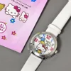 MINISO Disney Hello Kitty Children Watch Sanrio Anime Cartoon Faux Casual Quartz Ladies WristWatch Girls Children Birthday Gift 2