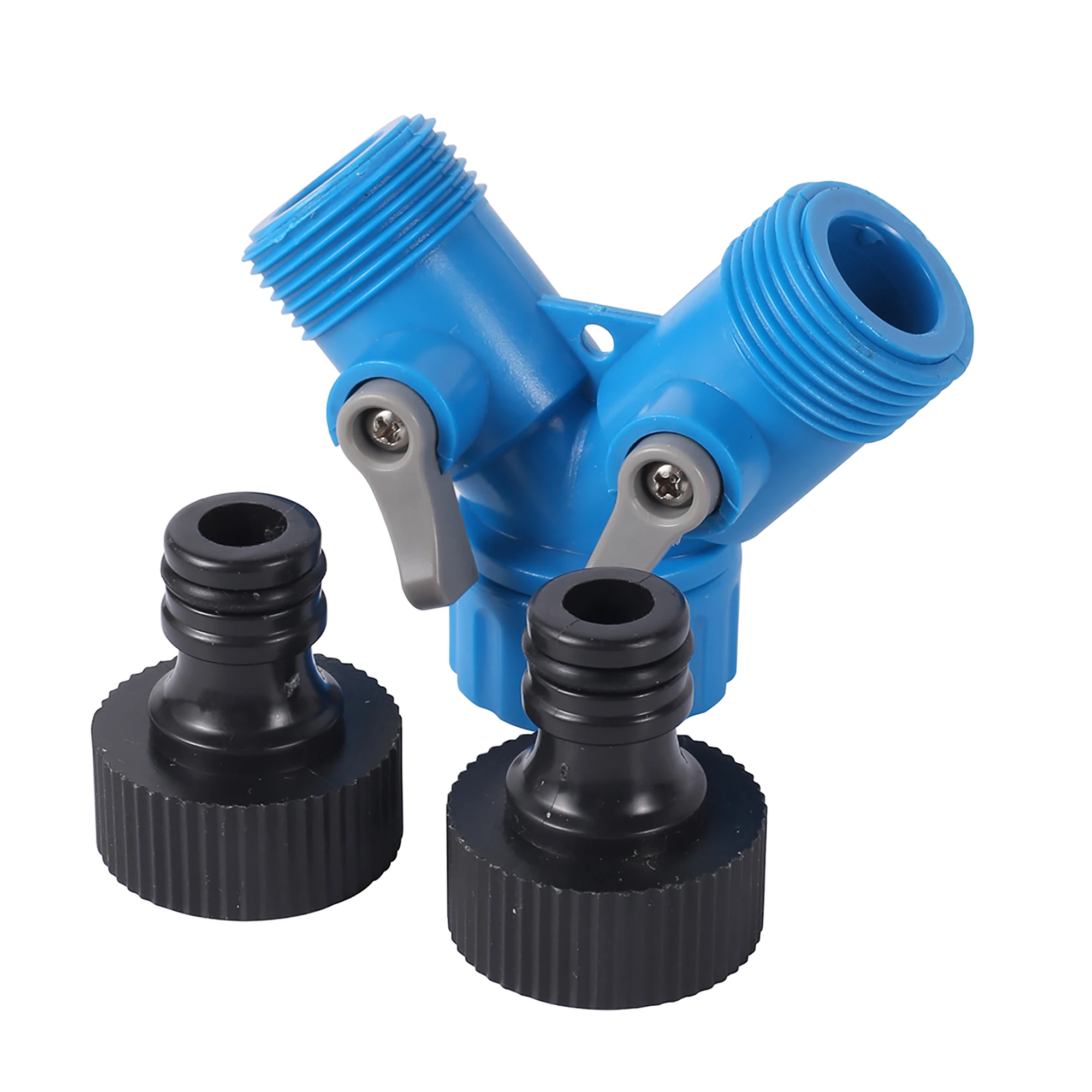 3/4" Female Thread Shunt Valve Y-Shaped Quick Connector Garden Irrigation System Water Splitter Car Washing Water Controller garden irrigation splitter