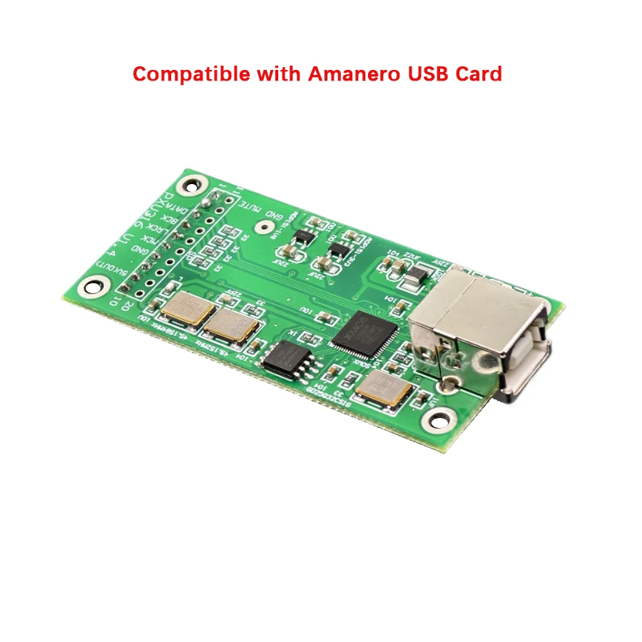 XMOS XU316 USB Digital Interface Coaxial IIS Output 32bit 768K DSD512 Supports MQA Compatibility Amanero USB Card digital interface card