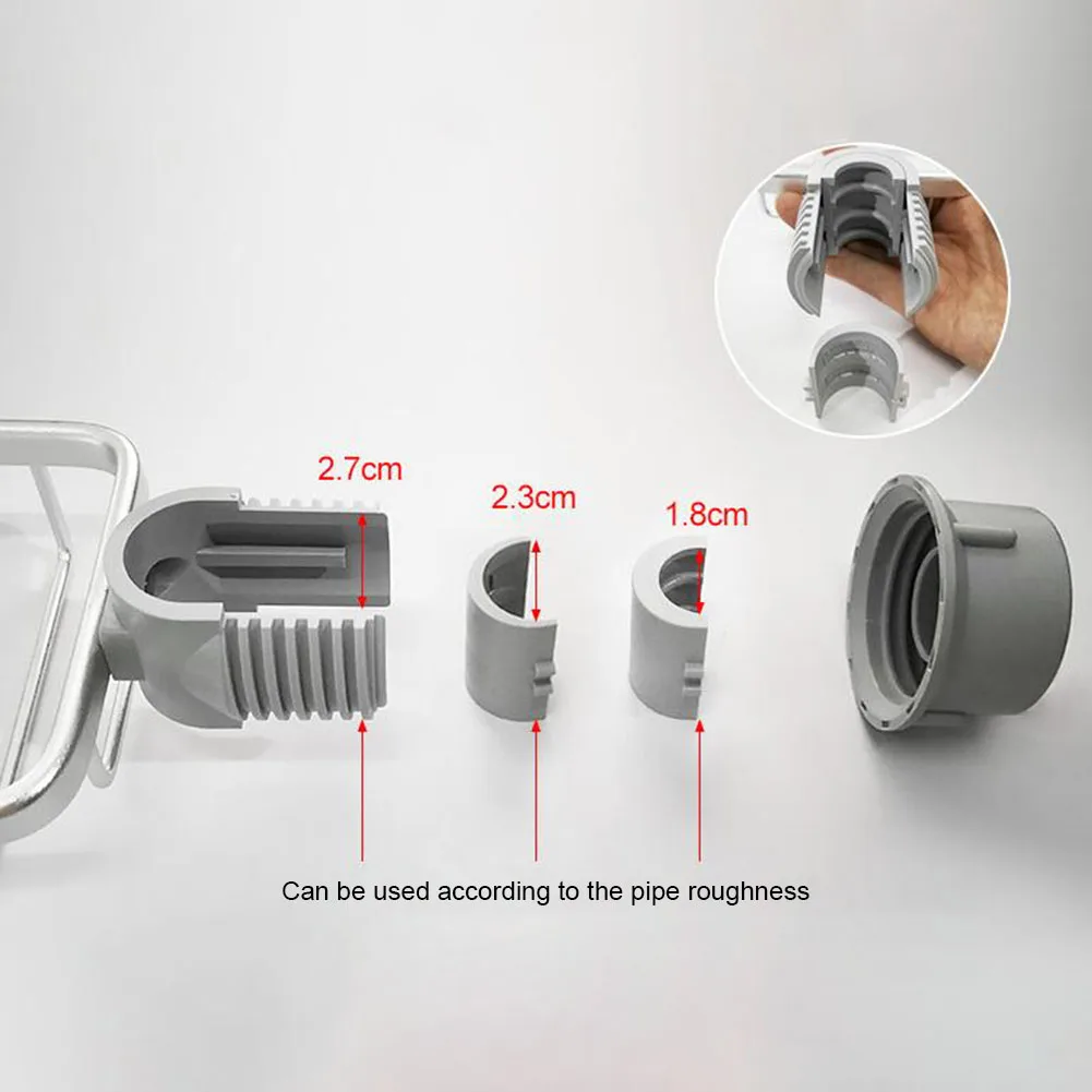 Drain Hanger Kitchen Faucet Rack Adjustment Anti-corrosion Bathroom Storage Organizer Hollow Design Metal For 2-3cm Faucets 4