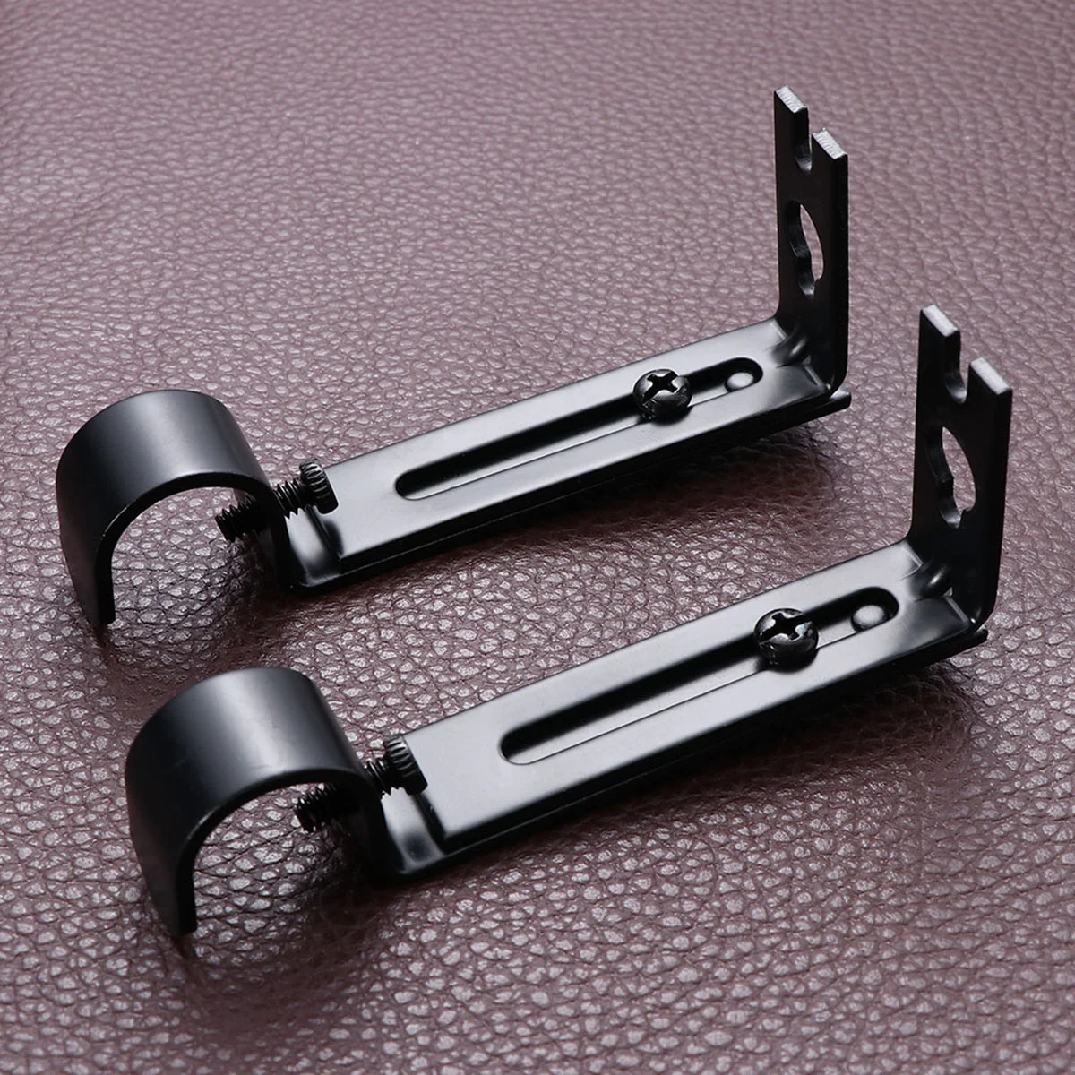 

19.05mm Adjustable Curtain Rod Curtain Pole Holder Curtain Drapery Rod Brackets