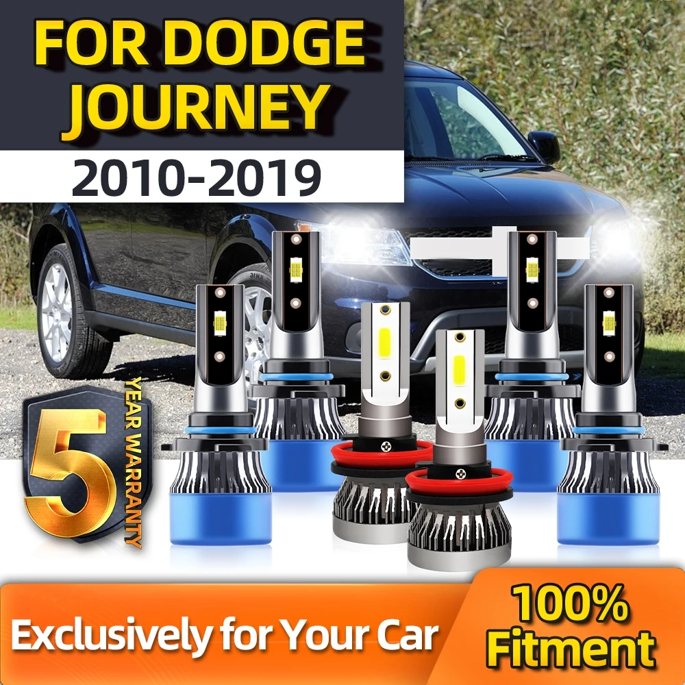

TEENRAM CSP Bulbs 110W High Power Fog Led Light H16 LED Bright Kit Plug-N-Play Bulb Hi/Lo 9005 9006 For DODGE Journey 2010-2019