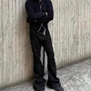 Men's Jeans Fashion Pants for Man Zipper Full Length Streetwear Pants Denim Black Solid Men's Clothing 3
