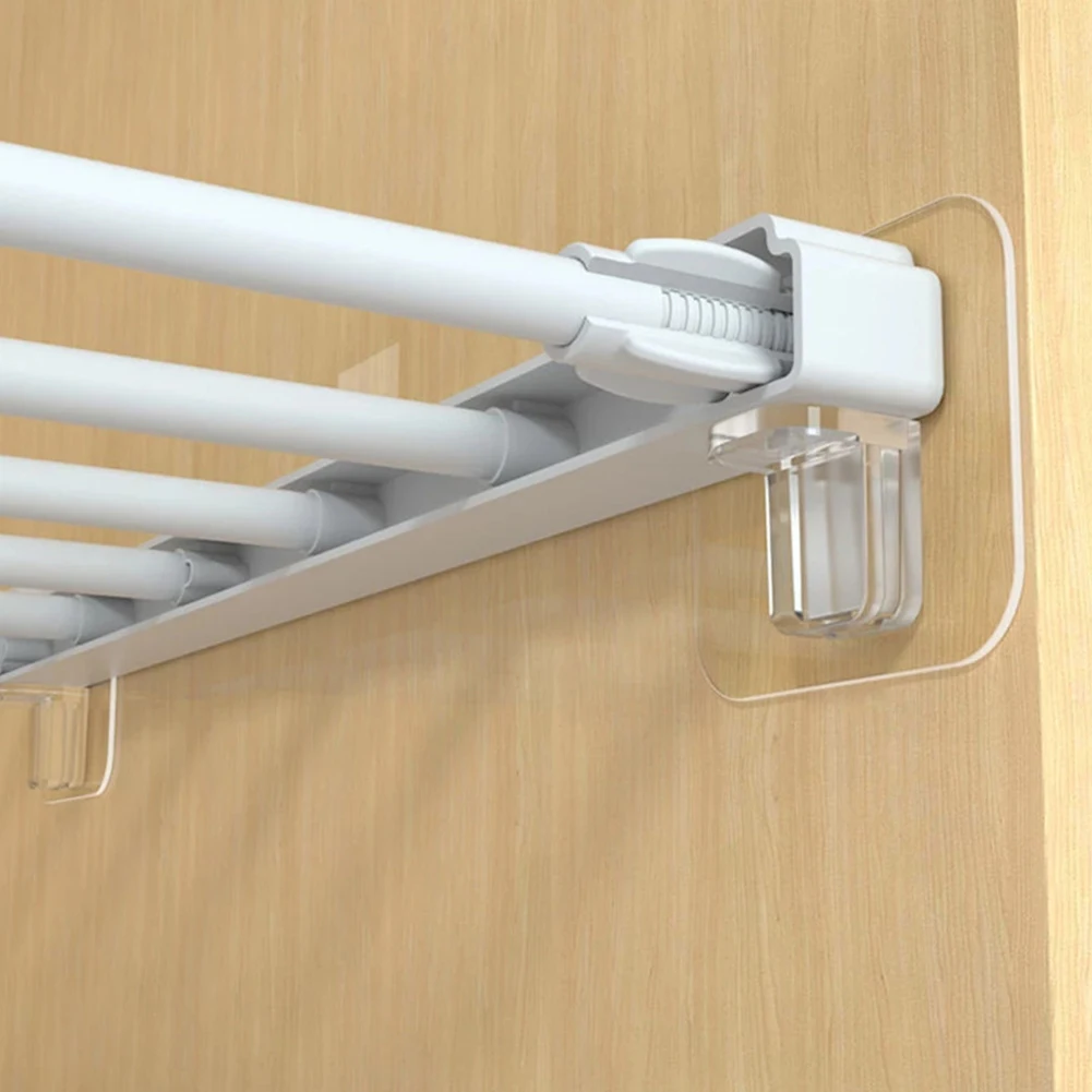 Description Picture 5 of item10pcs Shelf Support Adhesive Pegs Closet Partition Bracket Cabinet Support Clips Wall Hanger Sticker For Kitchen Bathroom