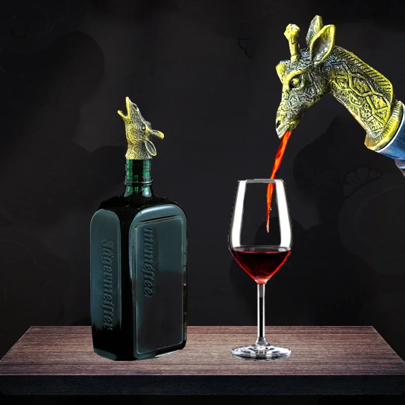 

Абстрактный креативный жираф, винный контейнер из цинкового сплава, розовое золото, пробка, барный инвентарь, украшения для вина