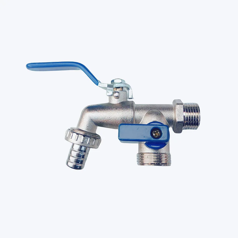 Horticultural Zinc Alloy Faucet one in two out 4 points 1PCs