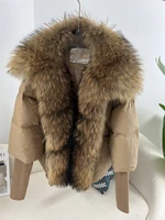 Large Real Silver Fox Fur Collar with Knit Sleeve Winter Women Coa 1