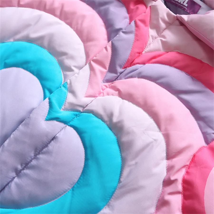 ERL HEARTS PUFFER JACK Parkas Men Women 1:1 Top Quality Patchwork Thicken Down Jacket Coats 5