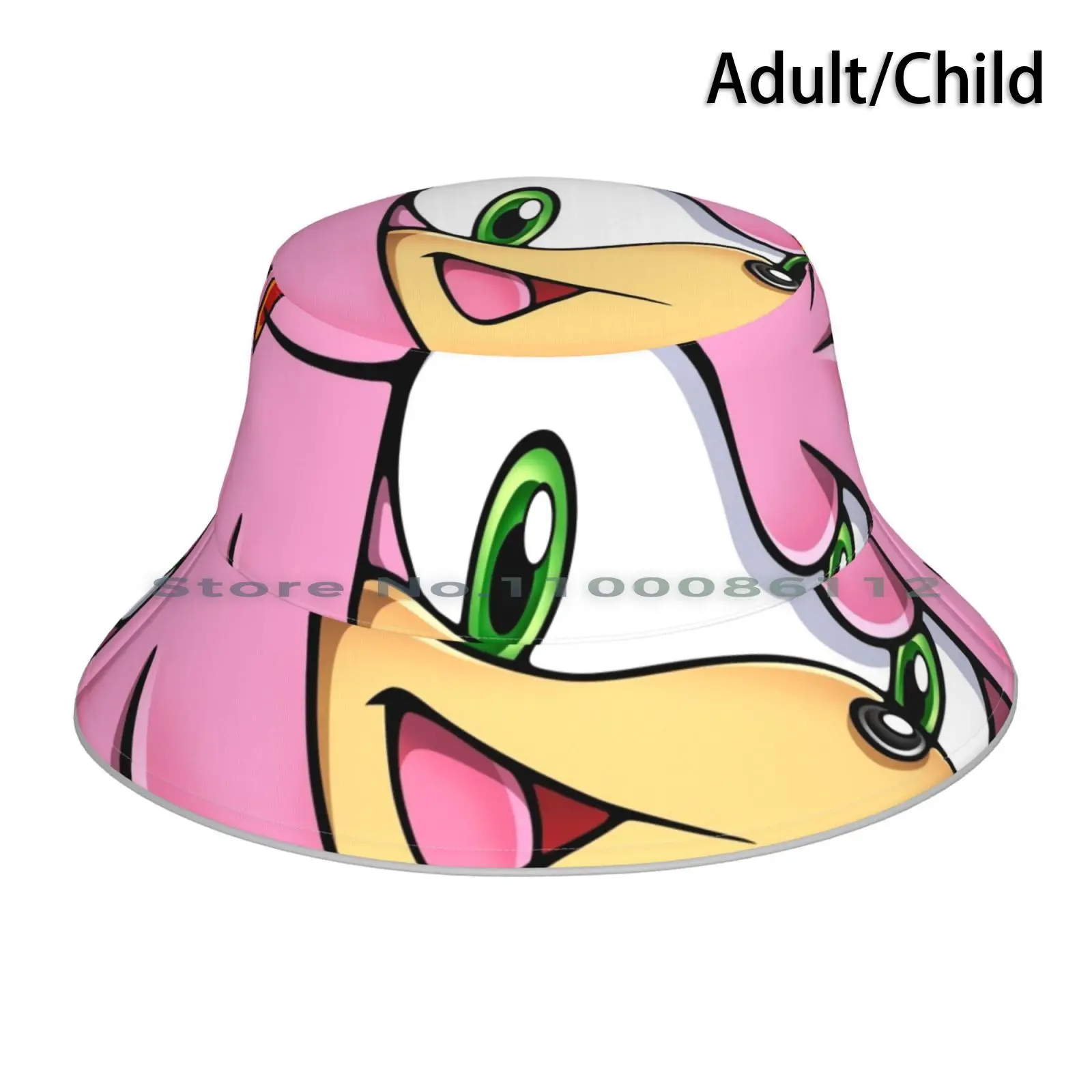 Amy Rose Bucket Hat Sun Cap Amy Rose Furry Video Game Adventure Drink