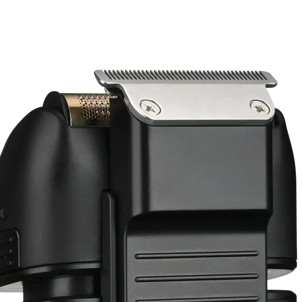 2024 New WMARK NG-986  Professional Electric Shaver Stainless Steel Titanium Plated Two Blade Mesh Razor, Electric Men's Shaver 6