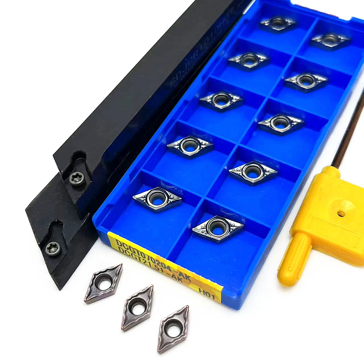 

SDJCR1010H07 SDJCR1212H07 SDJCR1616H07 SDJCR2020K07 External tool rest for cemented carbide inserts DCMT070204 Aluminum inserts