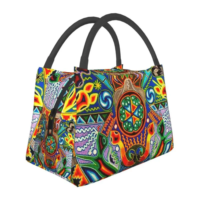 

Huichol, традиционные изолированные ланч-пакеты для женщин, традиционное китайское народное искусство, многоразовый термоохлаждающий Ланч-бокс для еды