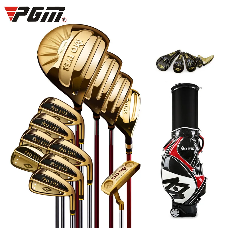 

PGM 12Pcs Golf Club Full Set Men Titanium Alloy S/R/SR Wood Iron Golf Clubs Complete Set with Bag for Men's Putting Clubs Set