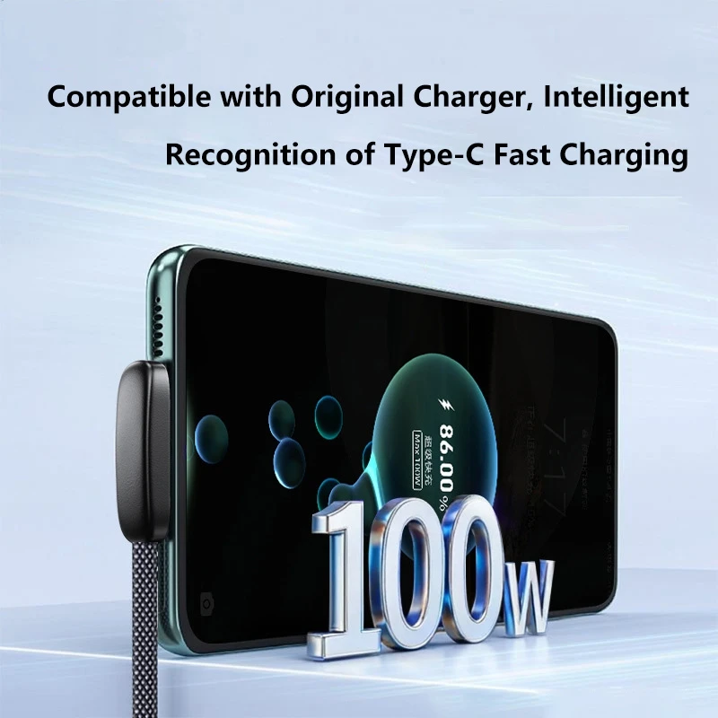 100W 고속 충전 케이블 직각 90도 USB C 타입 C 데이터 케이블 휴대폰 고속 충전 데이터 케이블 (삼성용)