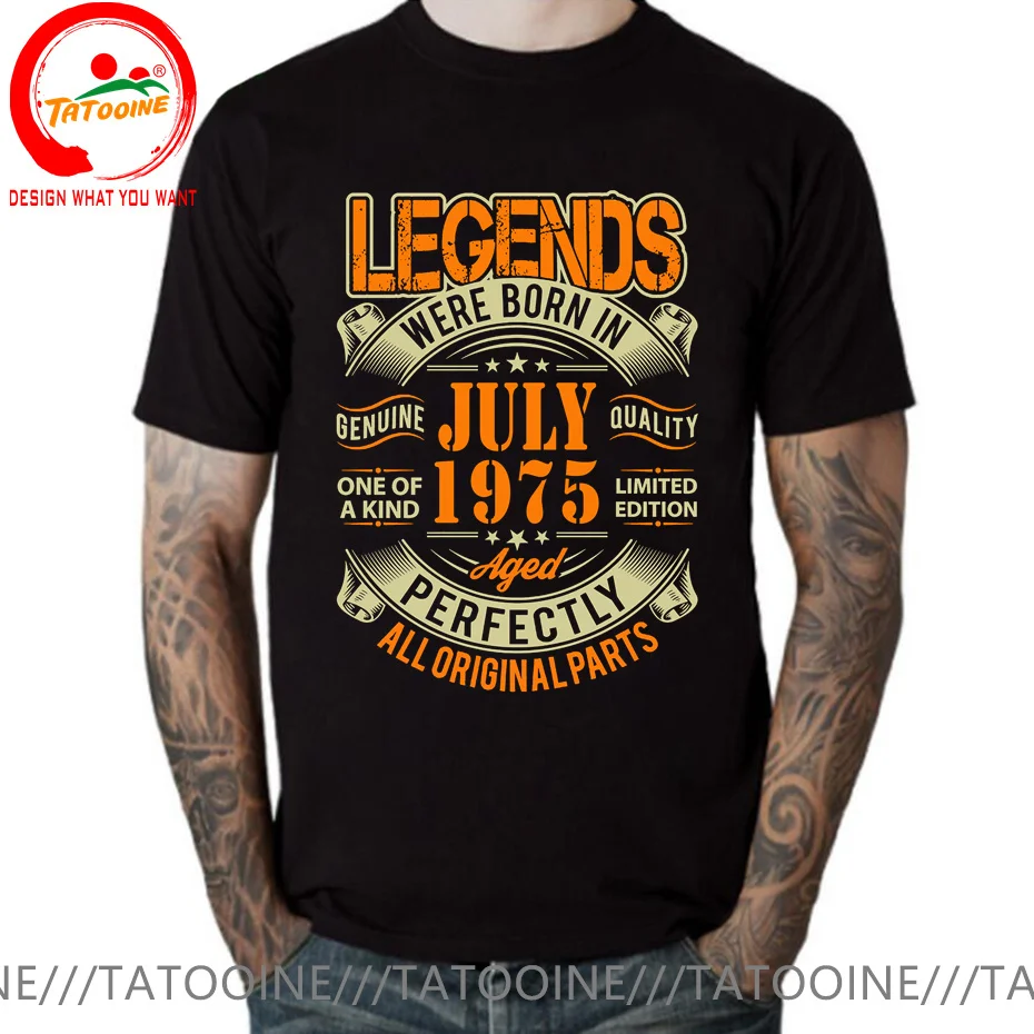 Legends Born in 1975 Aged Perfectly January Febuary March April May June July August September October November December T Shirt