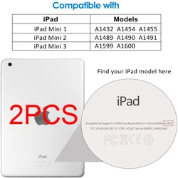 Premium Tempered Glass Screen Protector Duo for iPad Mini - 8.3 Crystal Clear Protective Film (IPD mini 123)