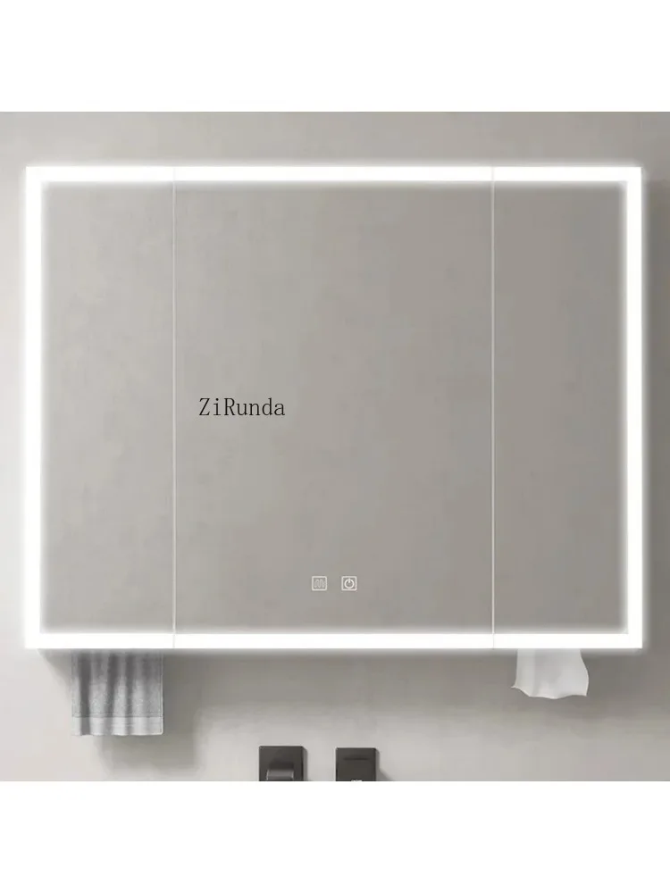 Smart Mirror Cabinet Bathroom Storage Shelf for Mirror Cabinet Large Space Anti-rust Home Furniture Mueble